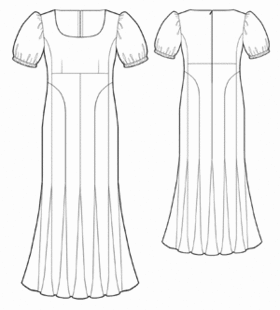 example - #5523 Empire-style dress