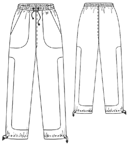 example - #6110 Pants with side insert
