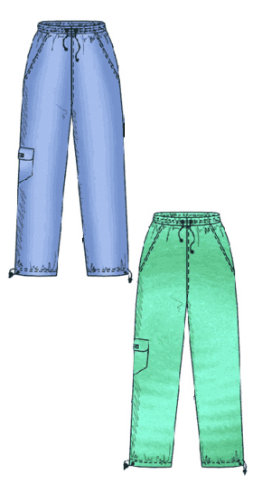 preview - #6111 Pants with cut side