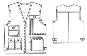 example - #6045 Vest with pockets