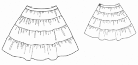 example - #7077 Pleated skirt