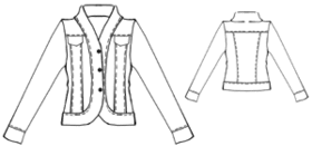 example - #5312 Sharp collar jacket