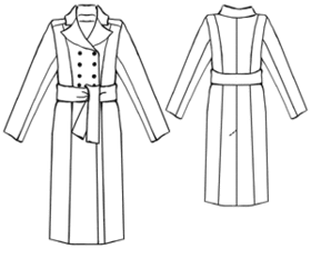 example - #5317 Double breasted coat