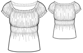 example - #5418 Raglan blouse