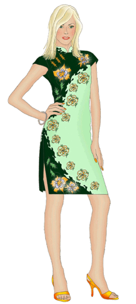 preview - #5331 Asian dress