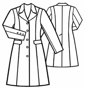 example - #5074 Classic-Style Short Coat