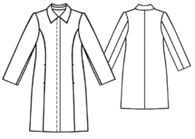 example - #5106 Coat with Concealed Closure