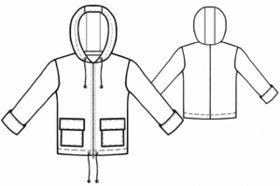 example - #7115 Hoodie With Patch Pockets