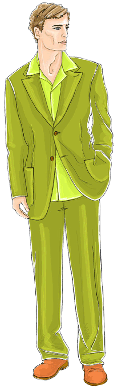 preview - #6051 Olive suit (pants)