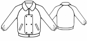 example - #7098 Jacket with Raglan Sleeves