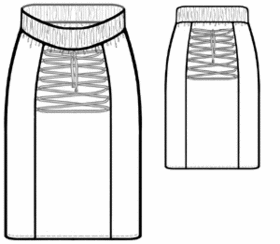 example - #5611 Skirt With Lacing