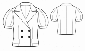 example - #5552 Short-Sleeved Jacket