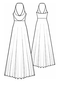 example - #5592 Halter Dress