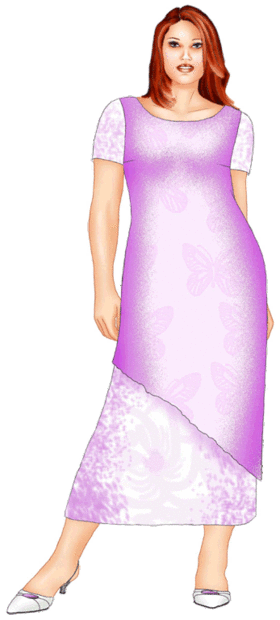 preview - #5498 (XXXL) Two-layer dress