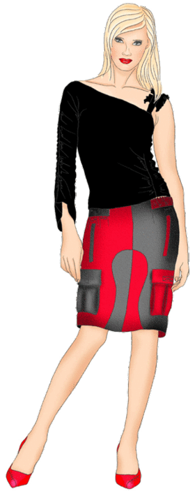 preview - #5466 Skirt with relief's