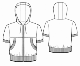 example - #5482 Short-sleeved jacket
