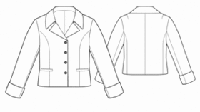example - #5513 (XXXL) Jacket with cuffs