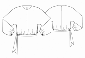 example - #5510 (XXXL) Chiffon blouse