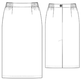 example - #5497 (XXXL) Straight skirt