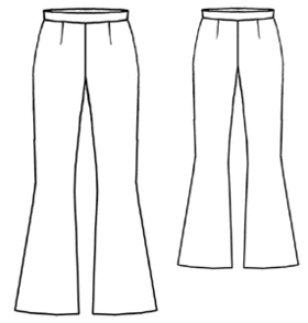 example - #5005 Flared pants