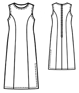 example - #5131 Long silk dress