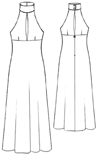 example - #5192 Halter Dress