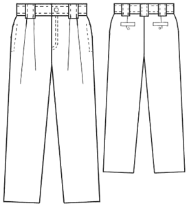 example - #6039 Pleated pants