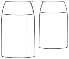 example - #7066 Skirt with yoke