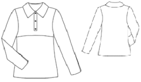 example - #7039 Polo-neck top