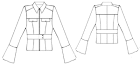 example - #5346 Jacket with yoke