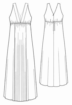 example - #5515 Dress with decorative bodice