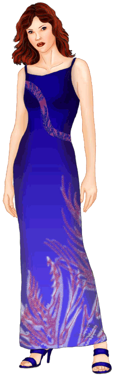 preview - #5517 Dress with decorative insert