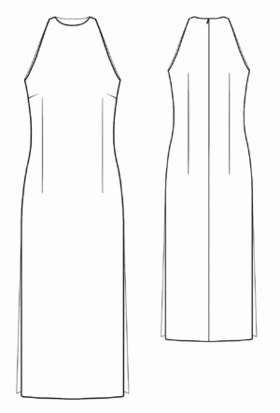 example - #5518 Sleveless dress