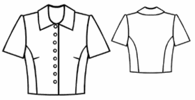 sewing pattern - #5134 Short-sleeved jacket