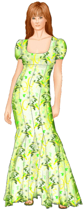 preview - #5523 Empire-style dress