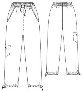 example - #6111 Pants with cut side
