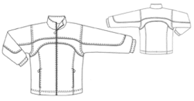 example - #6122 Jacket With In-seam Pockets