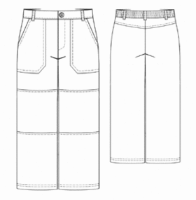 example - #7082 Cotton velvet pants