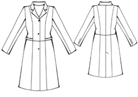 example - #5308 Coat with leather details