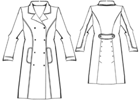 example - #5309 Double breast coat
