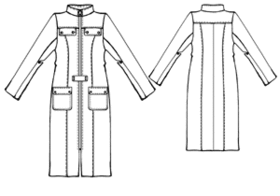 example - #5310 Leather raincoat