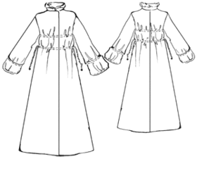 example - #5313 Drawstring coat