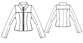 example - #5321 Zip-up leather jacket