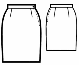 example - #5264 Two-seam skirt