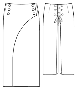 example - #5267 Stripe skirt