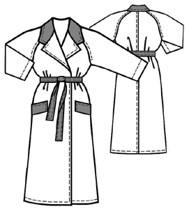 example - #5078 Raincoat with Raglan Sleeves
