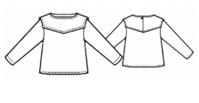 example - #7108 Long-Sleeved Shirt with Fly Yoke