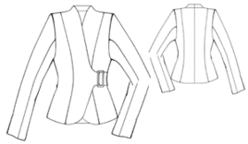 example - #5338 Jacket With Buckle Closure