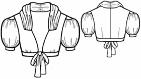 example - #5598 Short-Sleeved Jacket
