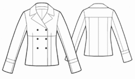 example - #5494 Double-breast jacket